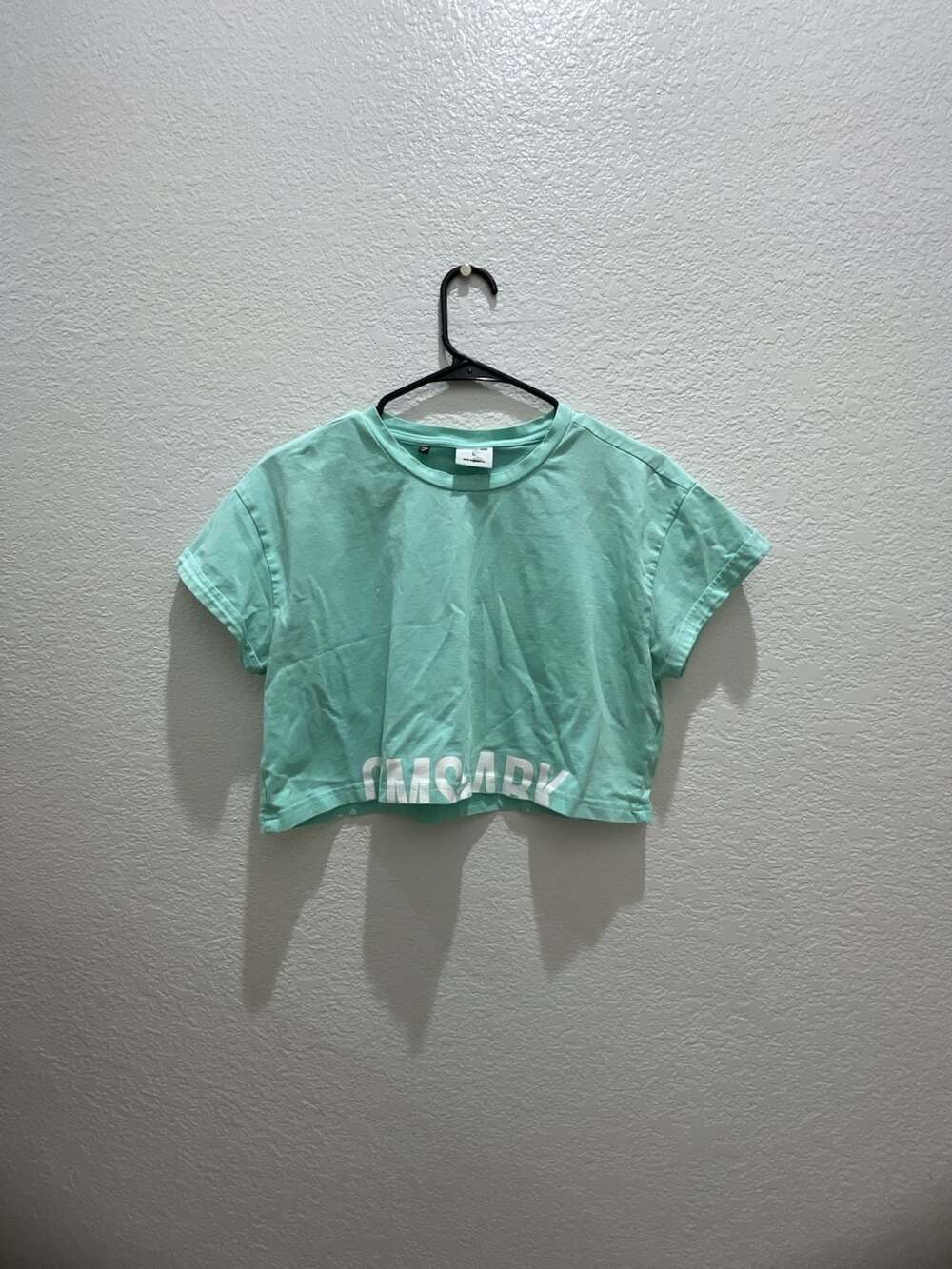 Gymshark Mint Green Cropped T-Shirt Size M